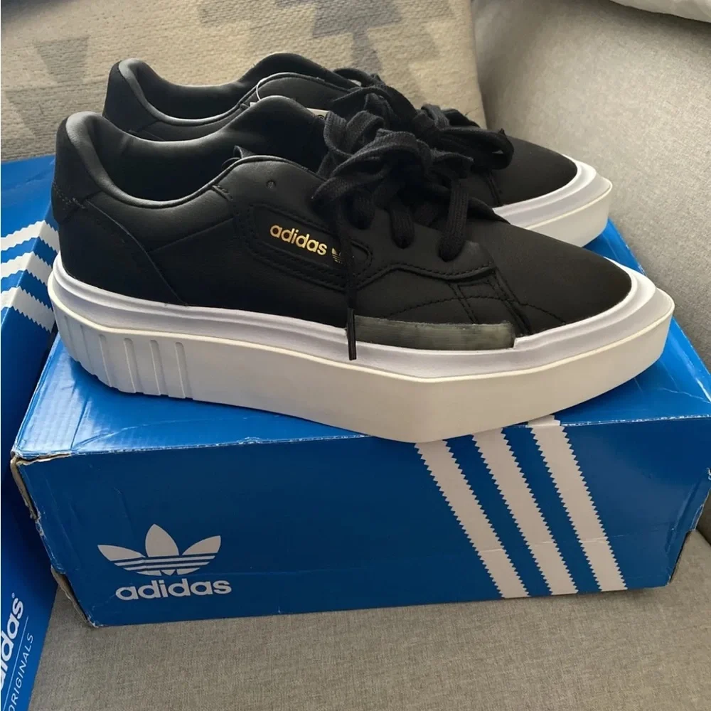 adidas Hypersleek Black Aero Blue 2019 NWB - Picture 2 of 6